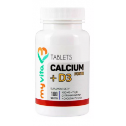MYVITA CALCIUM + D3 FORTE 100 tabletek 